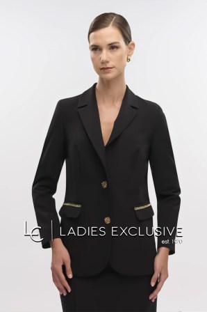 FIBES Σακάκι κρεπ με αλυσίδες