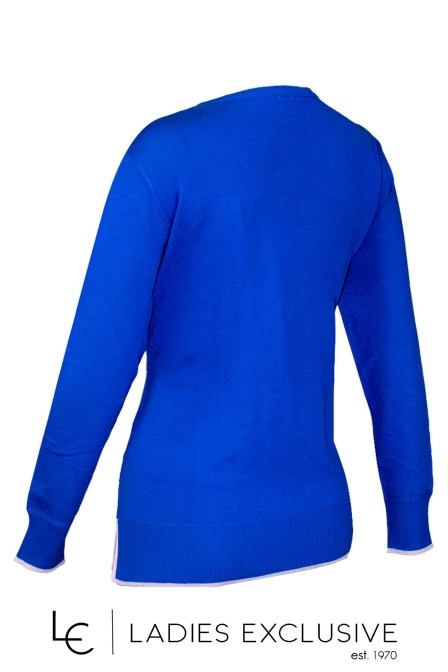 ÊTRE Μπλούζα πλεκτή με κεντημένο κλειδί σολ