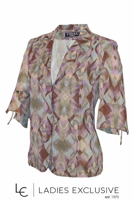 VIDAL Σακάκι κοντομάνικο από ζορζέτα