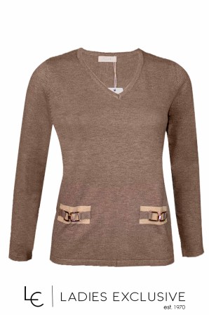 TRIPODE Μπλούζα πλεκτή με άνοιγμα v