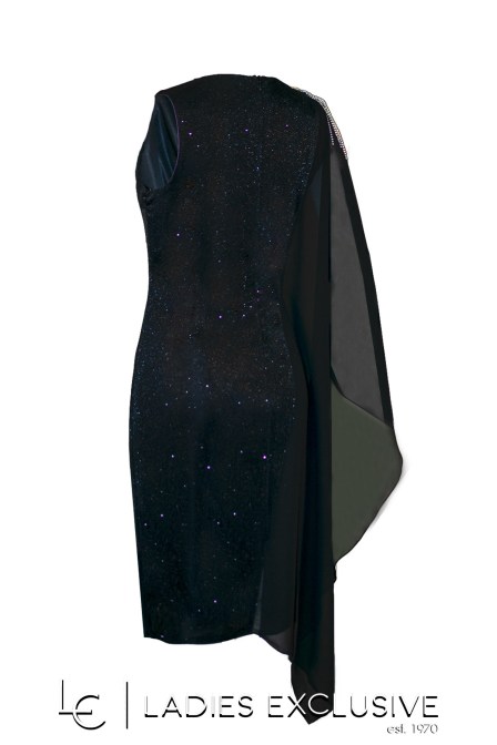 EFFECT Φόρεμα βραδινό με γκλίτερ και στρας