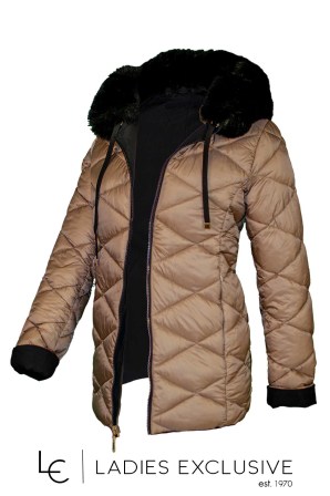 REVER Μπουφάν διπλής όψης με κουκούλα.