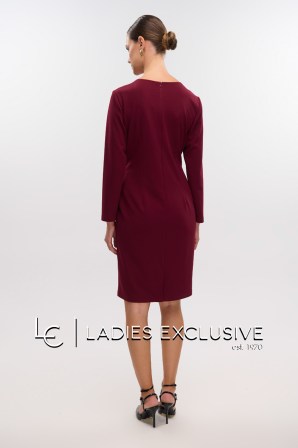 FIBES Φόρεμα κρεπ σε ίσια γραμμή