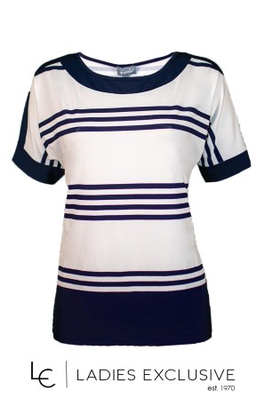 NICOLA Μπλούζα κοντομάνικη ριγέ