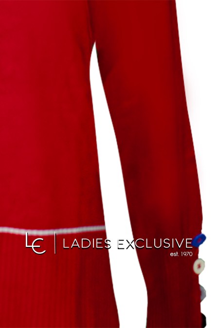 ÊTRE Μπλούζα πλεκτή με χρωματιστά κουμπιά