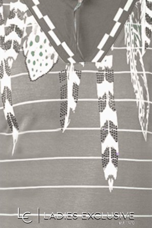 NICOLA Μπλούζα κοντομάνικη με άνοιγμα v