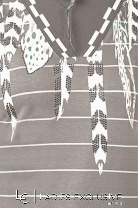 NICOLA Μπλούζα κοντομάνικη με άνοιγμα v