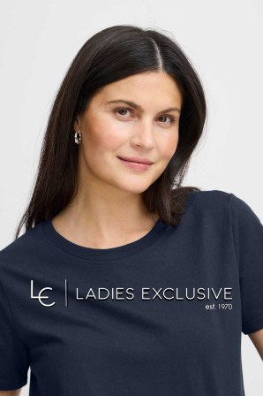 FRANSA Μπλούζα κοντομάνικη μονόχρωμη