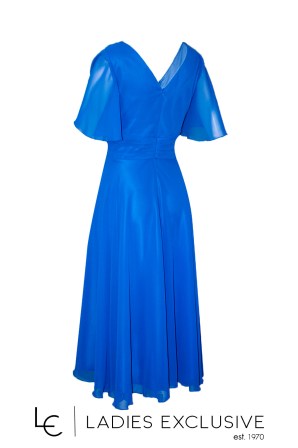 EFFECT Φόρεμα βραδινό κρουαζέ με μουσελίνα