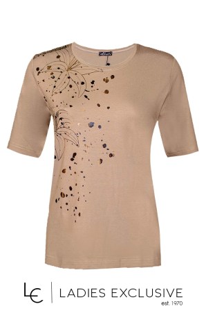 ELIN Μπλούζα κοντομάνικη με στάμπα λουλούδι