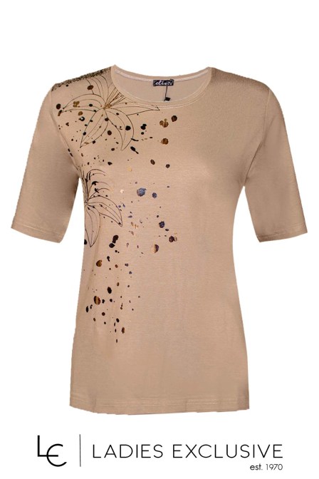 ELIN Μπλούζα κοντομάνικη με στάμπα λουλούδι