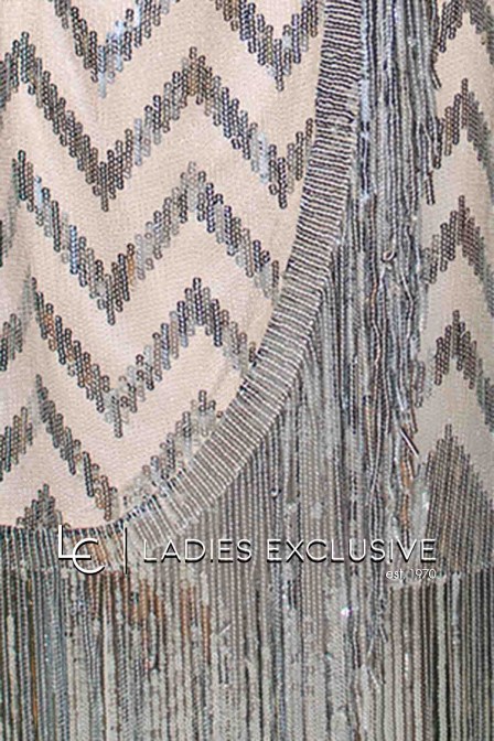 EFFECT Φόρεμα βραδινό κρουαζέ με παγιέτες