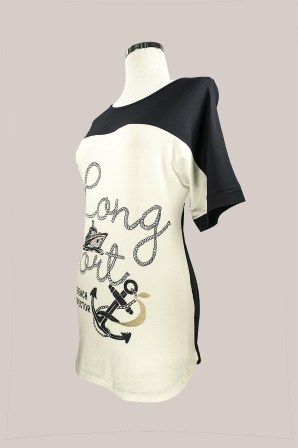 NICOLA Μακριά navy μπλούζα