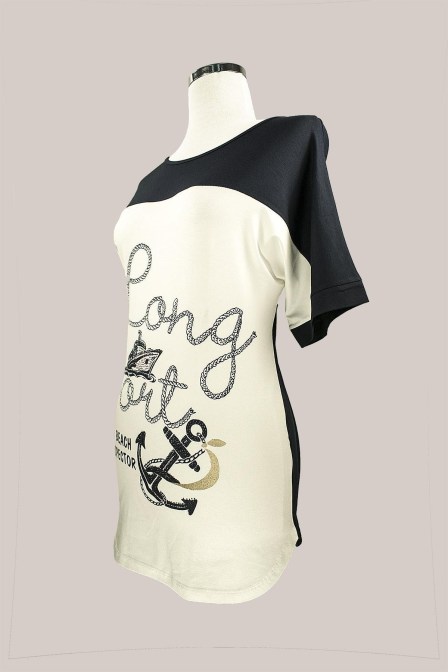 NICOLA Μακριά navy μπλούζα