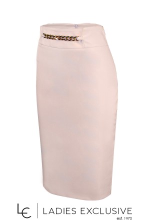 EFFECT Φούστα κρεπ σε ίσια γραμμή