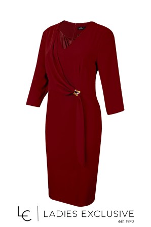 EFFECT Φόρεμα κρεπ με ντραπέ σχέδιο