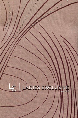 ELIN Μπλούζα μάλλινη με στάμπα γραμμές