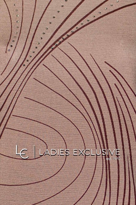 ELIN Μπλούζα μάλλινη με στάμπα γραμμές