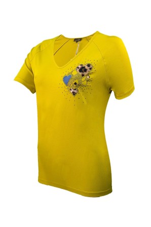 NICOLA Μπλούζα βισκόζ με v