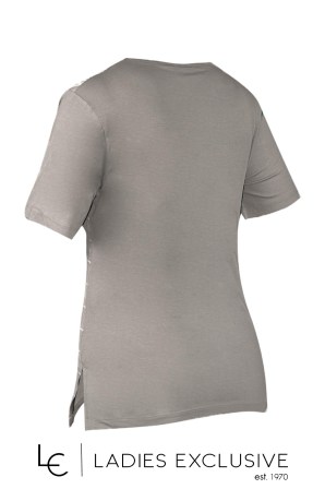 NICOLA Μπλούζα κοντομάνικη με άνοιγμα v