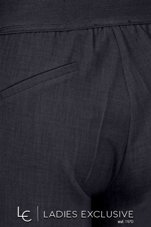 BELLA P. Παντελόνι κρεπ ρεγιόν με λάστιχο