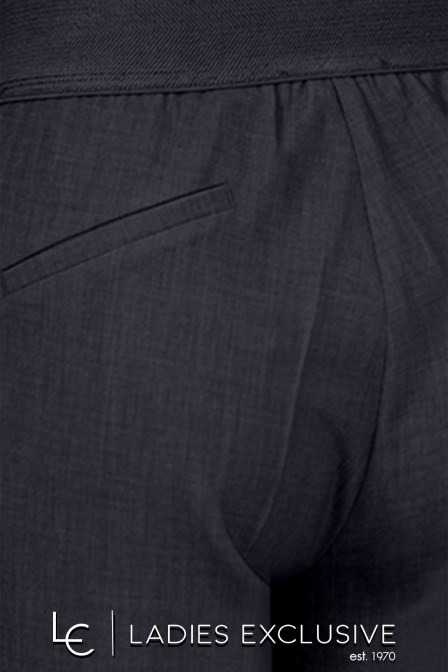 BELLA P. Παντελόνι κρεπ ρεγιόν με λάστιχο