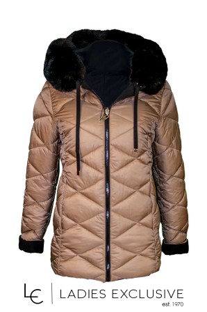 REVER Μπουφάν διπλής όψης με κουκούλα.