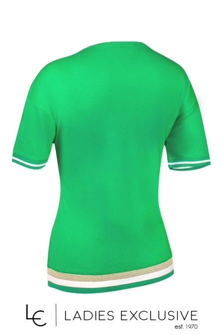 NICOLA Μπλούζα κοντομάνικη με ελαστική λαιμόκοψη