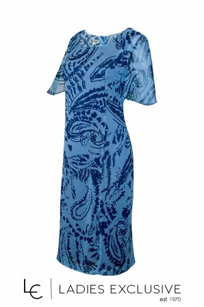 VIDAL Φόρεμα κοντομάνικο από μουσελίνα