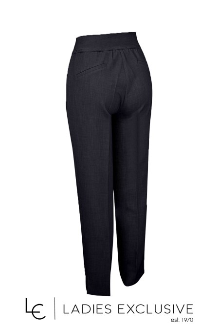 BELLA P. Παντελόνι κρεπ ρεγιόν με λάστιχο