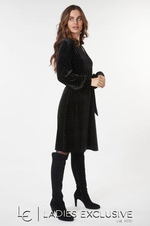 ESQUALO Φόρεμα βελουτέ με τρουκς