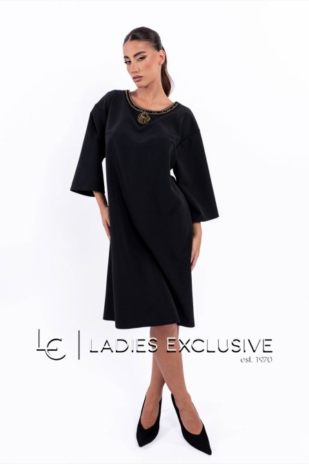 WEFTS Φόρεμα μίντι με μοτίφ με χάντρες