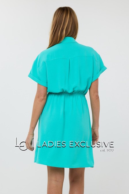 ESQUALO Φόρεμα κοντομάνικο με γιακά