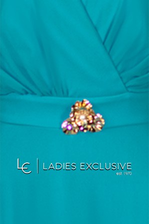 EFFECT Φόρεμα βραδινό κρουαζέ με μουσελίνα