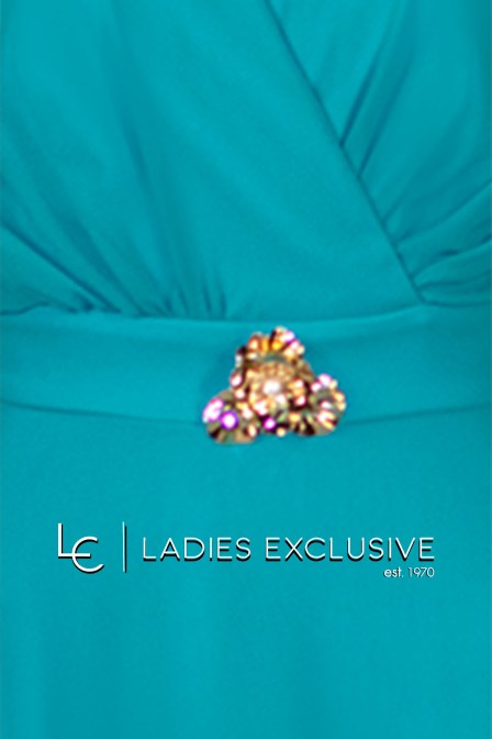 EFFECT Φόρεμα βραδινό κρουαζέ με μουσελίνα