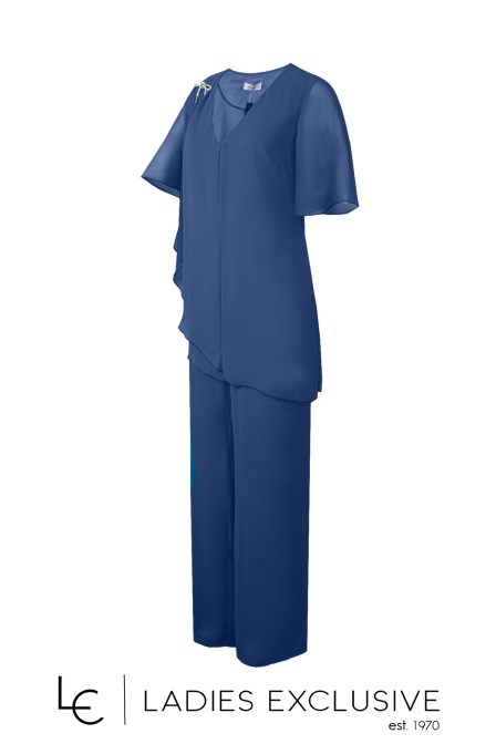 EFFECT Μπλούζα βραδινή από μουσελίνα