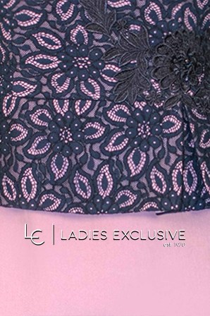 WEFTS Φόρεμα βραδινό κρεπ δαντέλα