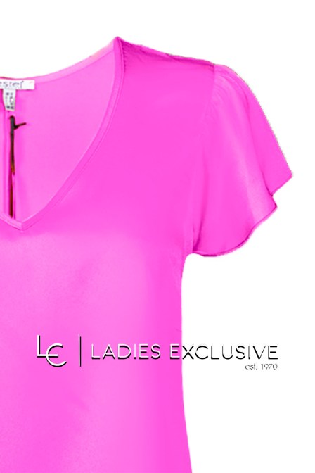 ESTEL Μπλούζα κοντομάνικη με βολάν