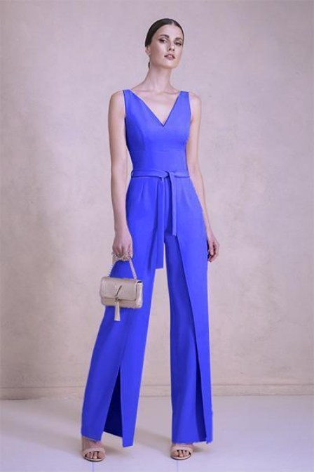 WOMEN'S STYLE Φόρμα κρεπ κοντομάνικη