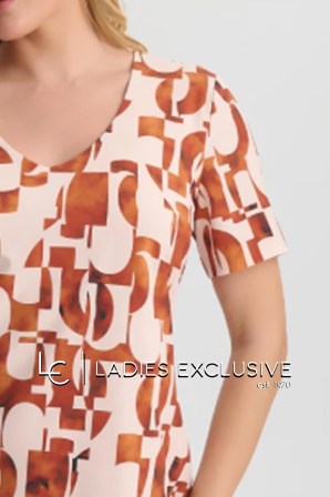 VETO Φόρεμα κοντομάνικο σε ίσια γραμμή