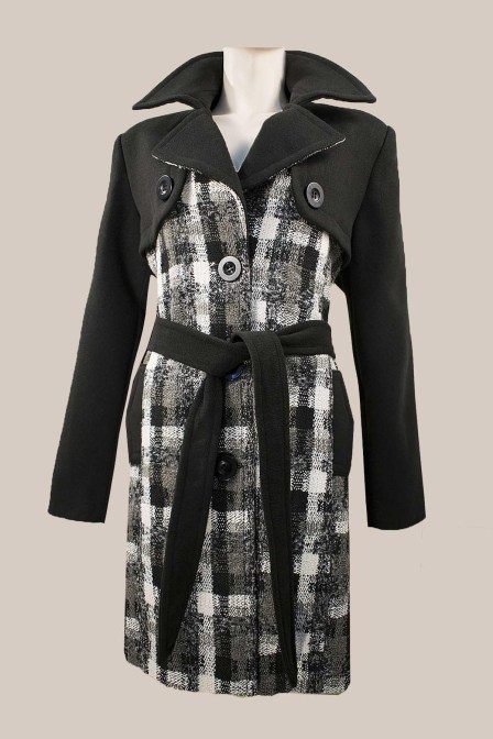 EFFECT Ημίπαλτο με πέτο γιακά