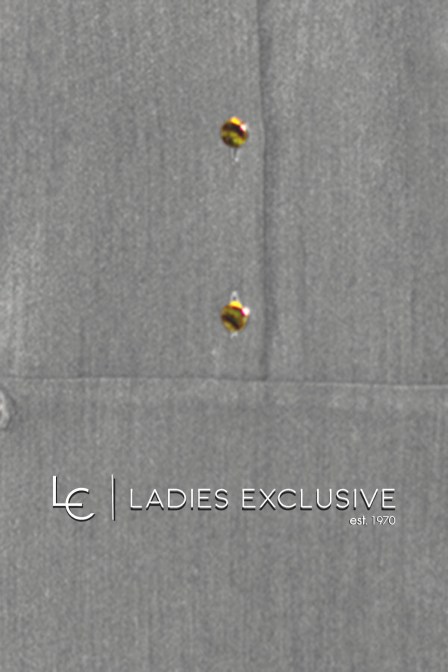 FIBES Φόρεμα με πέτο γιακά και κουμπιά