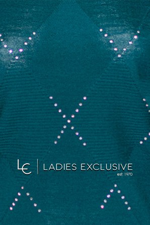 NICOLA Μπλούζα με ρόμβους και στρας