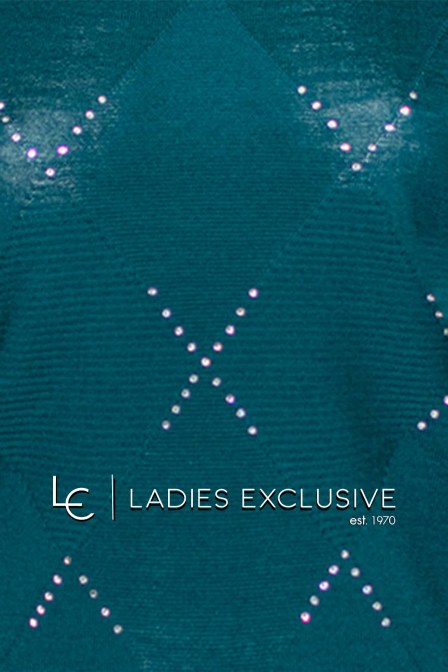 NICOLA Μπλούζα με ρόμβους και στρας