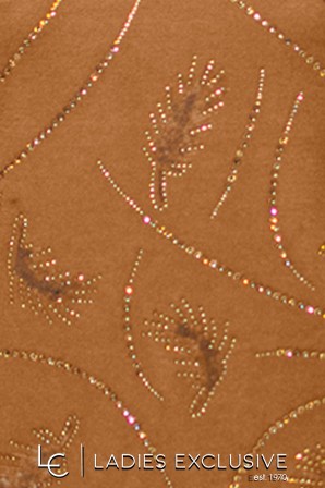 NICOLA Μπλούζα με στρας και λαιμόκοψη