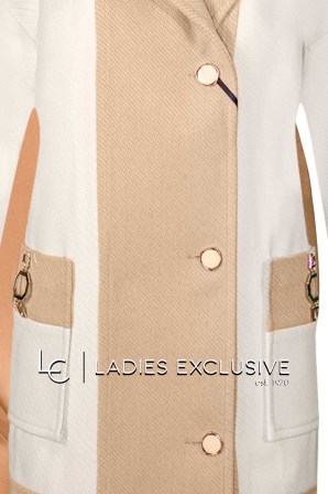 BELLA P. Ημίπαλτο με διχρωμία