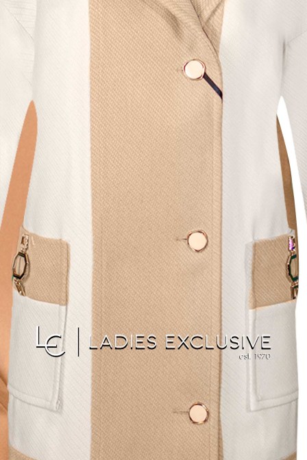 BELLA P. Ημίπαλτο με διχρωμία