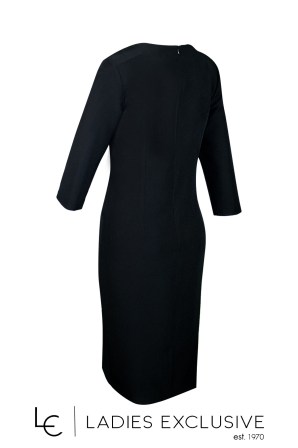 FIBES Φόρεμα κρεπ σε ίσια γραμμή