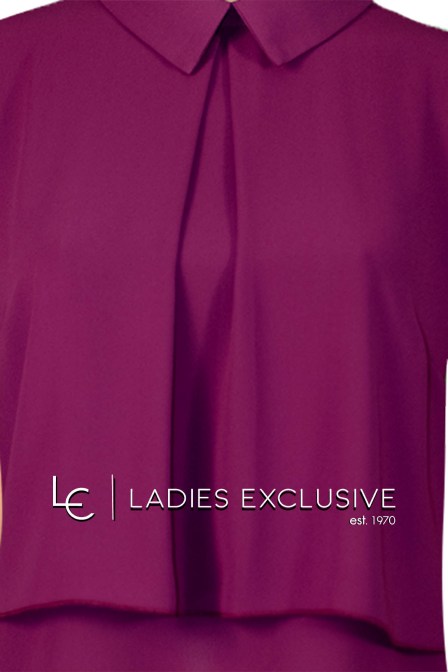 ESTEL Μπλούζα ριχτή με γιακά