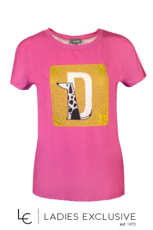 NICOLA Μπλούζα κοντομάνικη με στάμπα σκυλάκι